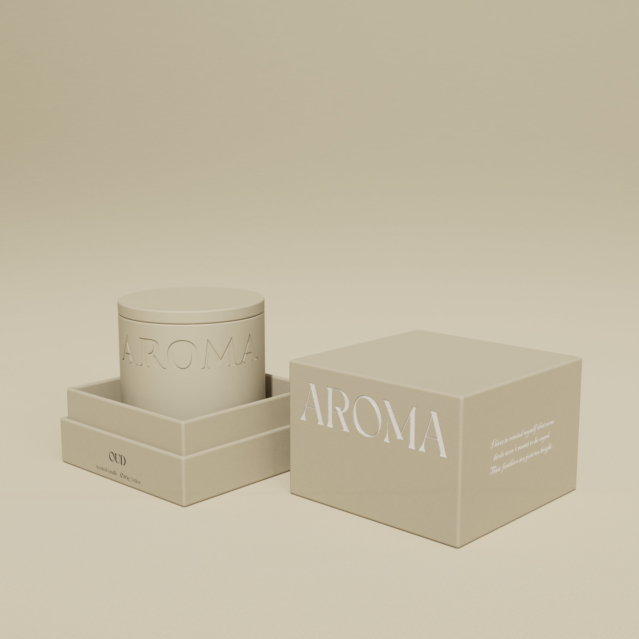 AromaRite Oud Scented Candle